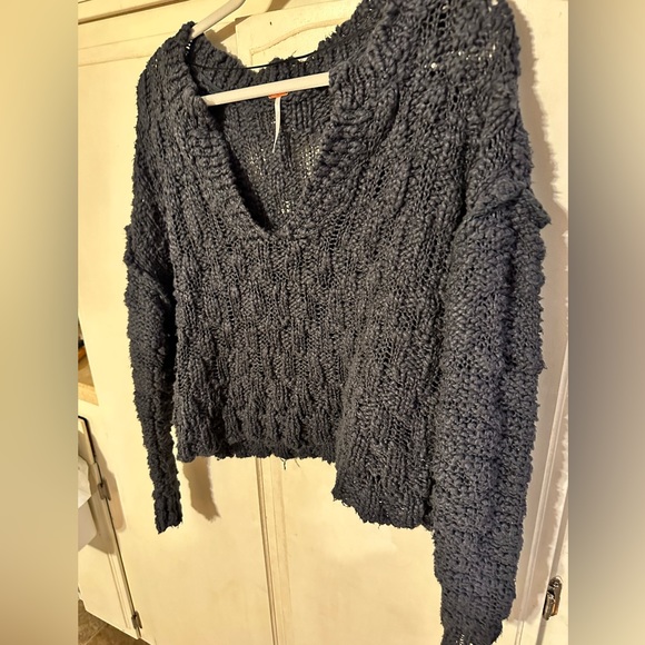 FREE PEOPLE Josephine Pullover In Charcoal Gray - Picture 8 of 9